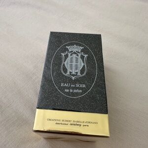 NWT Sisley Eau du Soir Parfum Limited Edition Sparkling Black and Gold Box